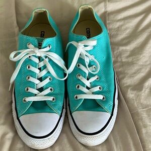 Turquoise Blue Chuck Taylors in great condition!